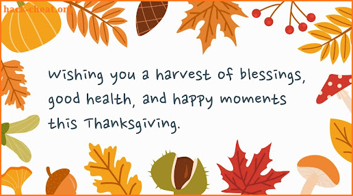 Thanksgiving Card screenshot