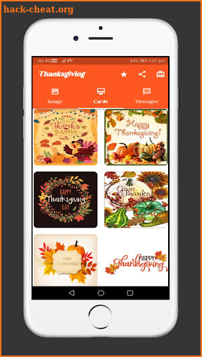 Thanksgiving Cards Creator screenshot