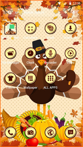 Thanksgiving Days APUS Launcher theme screenshot