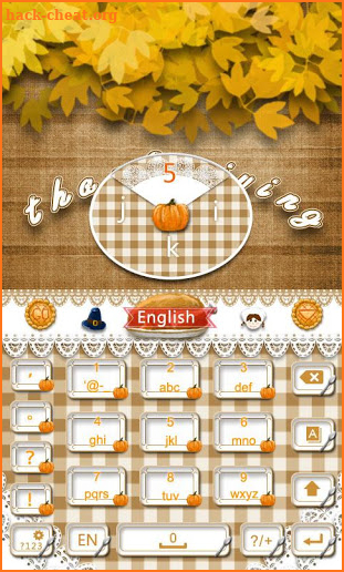 Thanksgiving Dinner Go Keyboard screenshot