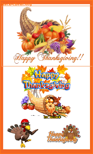 Thanksgiving Gif Stickers screenshot