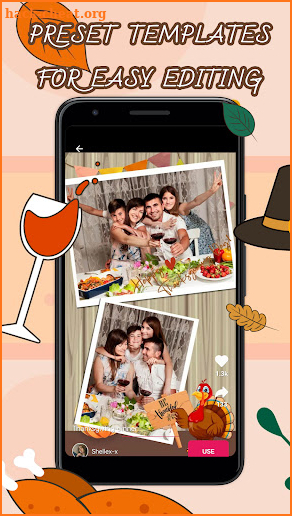 Thanksgiving Greeting Photo Video Maker 2021 screenshot