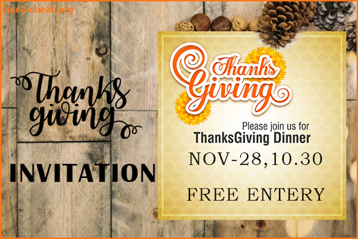 Thanksgiving Invitation screenshot