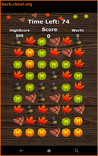 Thanksgiving Match 3 Game screenshot