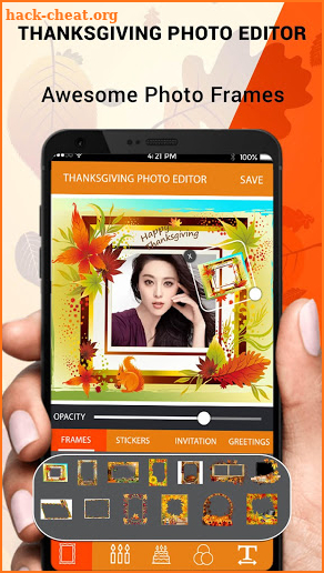 Thanksgiving Photo Frame Thanksgiving Photo Editor screenshot