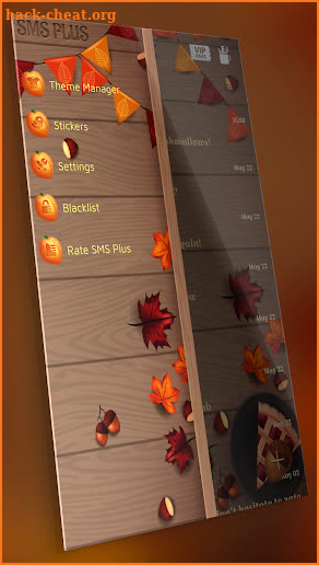 Thanksgiving SMS Theme screenshot