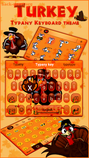 Thanksgiving Turkey Keyboard screenshot