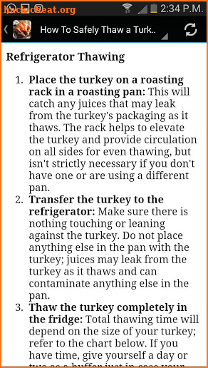 Thanksgiving Turkey Recipe screenshot