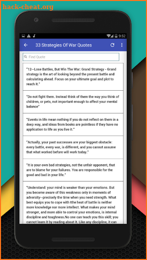 The 33 Strategies Of War Summary App screenshot