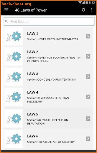 The 48 Laws of Power screenshot