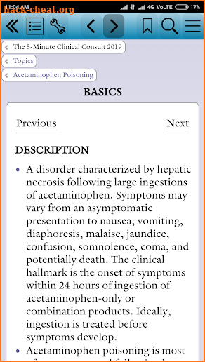 The 5-Minute Clinical Consult 2019 screenshot