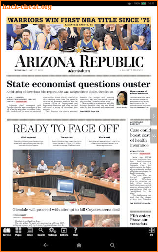 The Arizona Republic eEdition screenshot