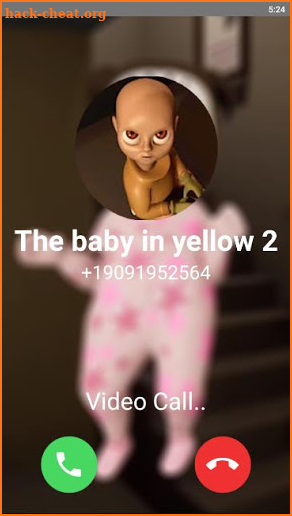 the baby in yellow 2 - little sister Fake Call screenshot