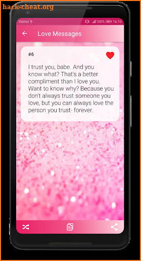 The Best Romantic Love Messages screenshot