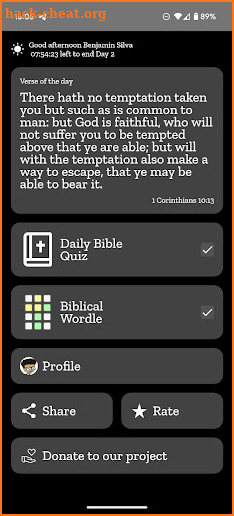 The Bible Quiz screenshot