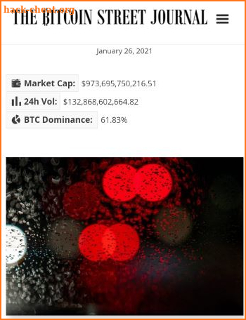 The Bitcoin Street Journal screenshot