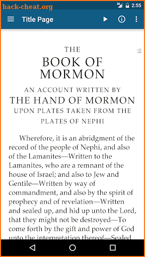 The Book of Mormon screenshot