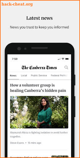 The Canberra Times screenshot