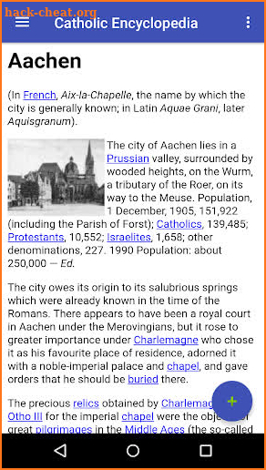 The Catholic Encyclopedia screenshot