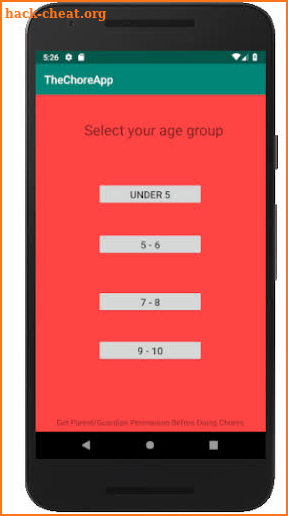 The Chore App screenshot