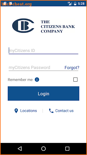 The Citizens Bank Mobile screenshot