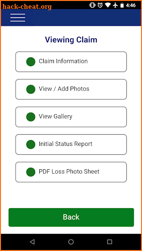 The Claims App screenshot