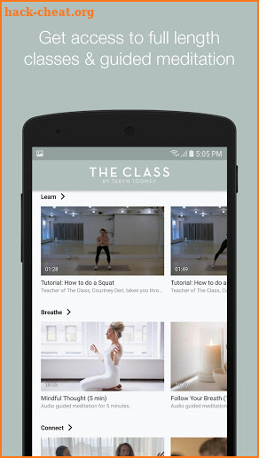 The Class by Taryn Toomey screenshot