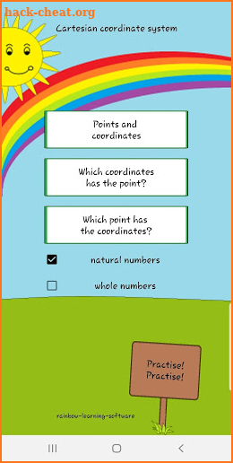 the coordinate system screenshot