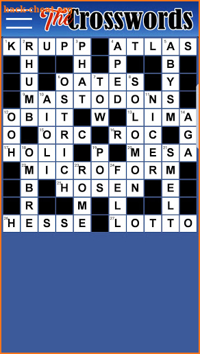 The CrossWords screenshot