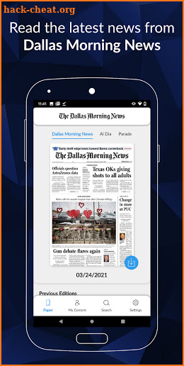 The Dallas Morning News ePaper screenshot