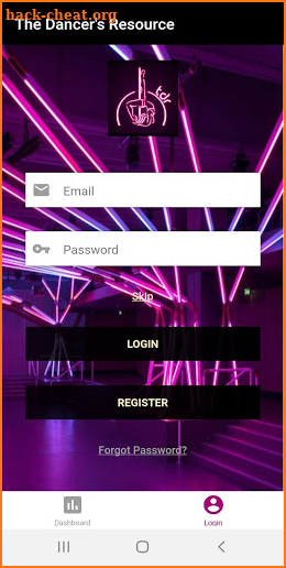 The Dancers Resource app screenshot