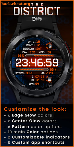 The DISTRICT - watch face screenshot