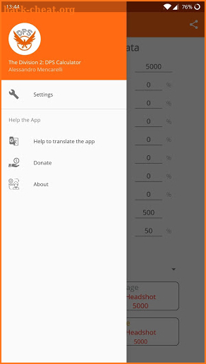 The Division 2: DPS Calculator screenshot