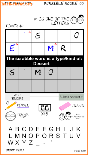 The Exams Word Disorder screenshot