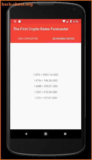 The First Crypto Rates Forecaster screenshot