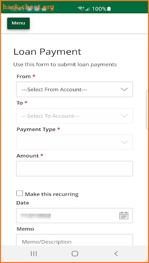 The First eBank Solution screenshot