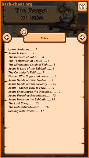 The Gospel of Luke (KJV) screenshot