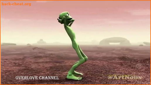 The green alien dance screenshot