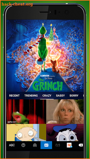 The Grinch Keyboard Theme screenshot