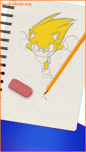 The hedgehog coloring  and drawing book screenshot