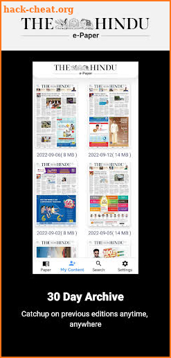 The Hindu ePaper screenshot