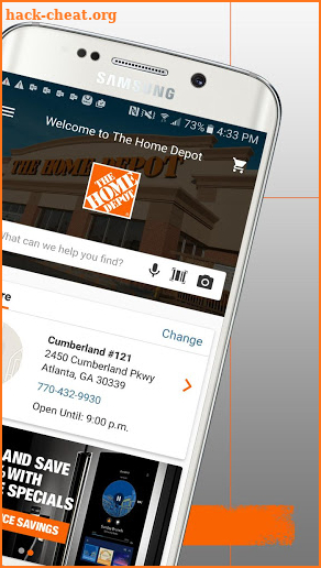 The Home Depot screenshot