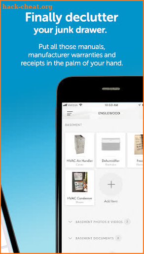 The HomeServe App screenshot