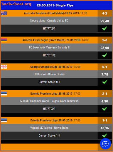 The HT/FT 2/1 Tips screenshot