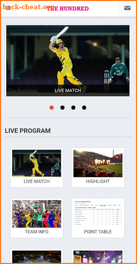 The Hundred Live Score Point table Highlights screenshot