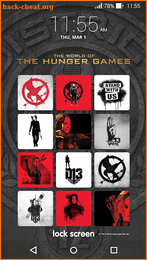 The Hunger Games® Lock Screen screenshot