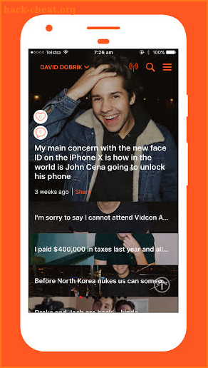 The IAm David Dobrik App screenshot