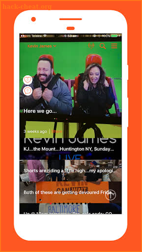 The IAm Kevin James App screenshot