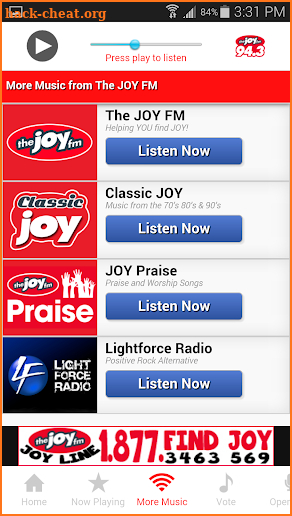 The JOY FM Alabama screenshot