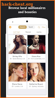 The Largest Millionaire League Singles Dating App screenshot